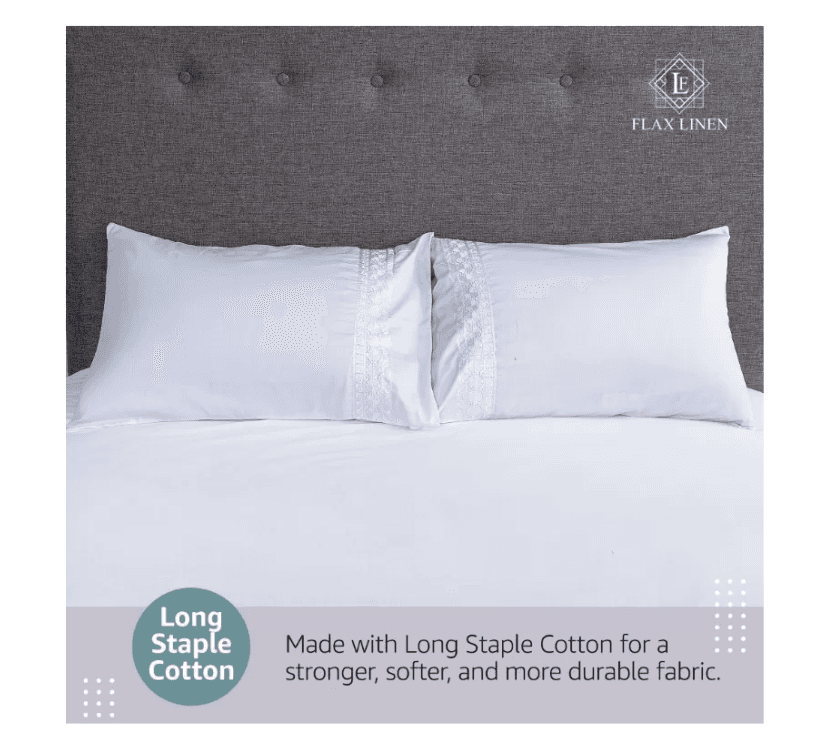 Duvet Cover Set With Egyptian Cotton Fitted Sheet-400 TC (Priscilla Silver Design) hover