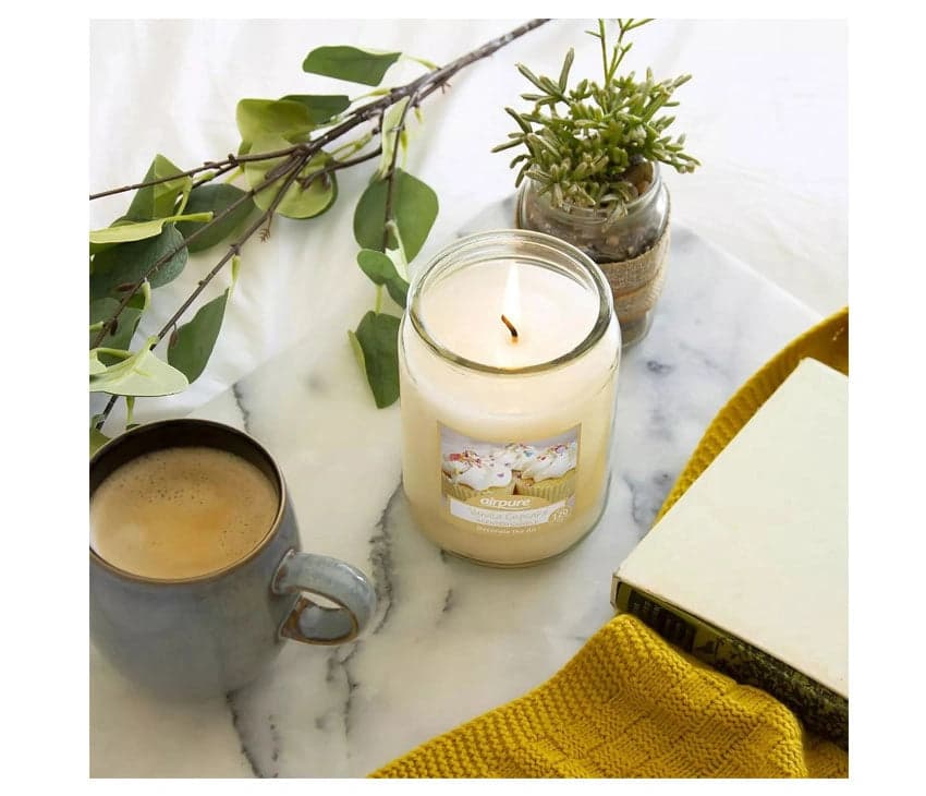 Airpure Vanilla Cupcake Large Jar Candle 510G hover
