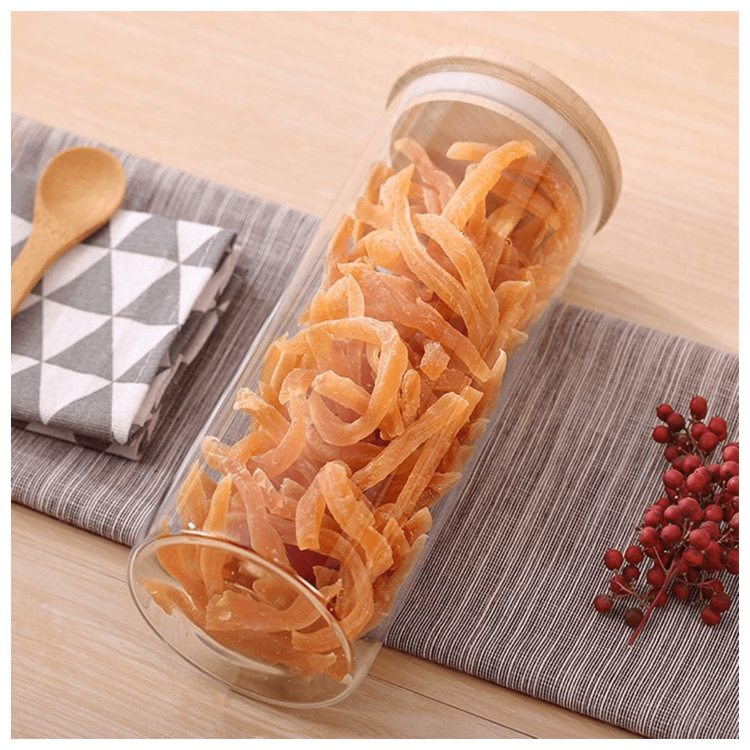 Borosilicate Glass Storage Jar With Stainless Steel Lid-1000ml hover