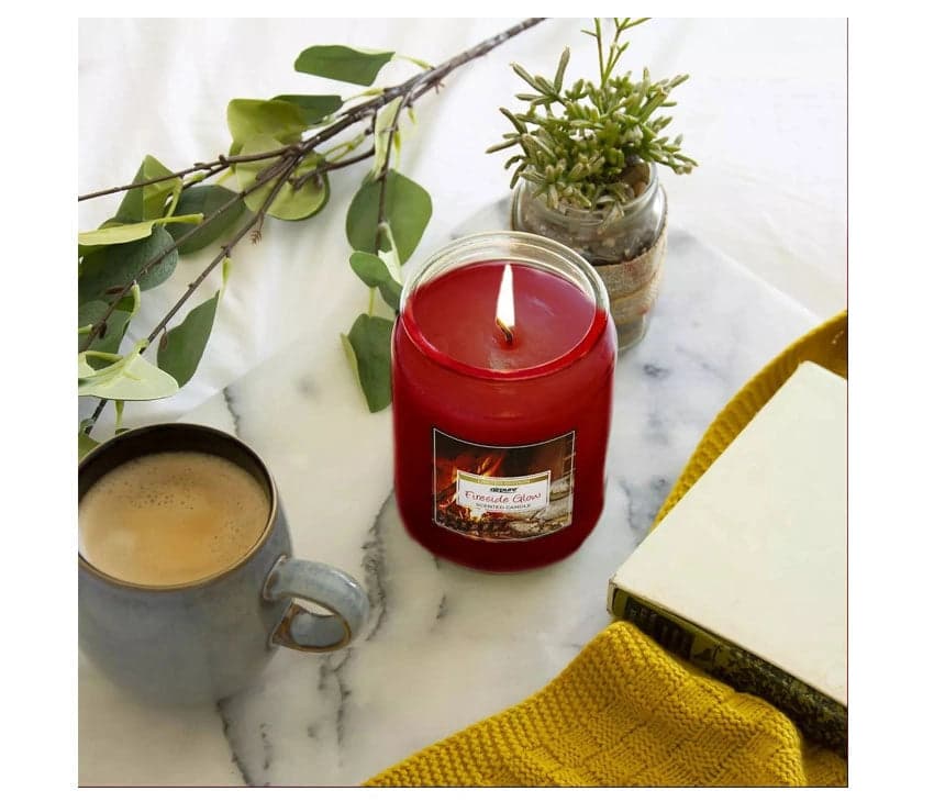 Airpure Fireside Glow Scented Large Jar Candle 510G hover