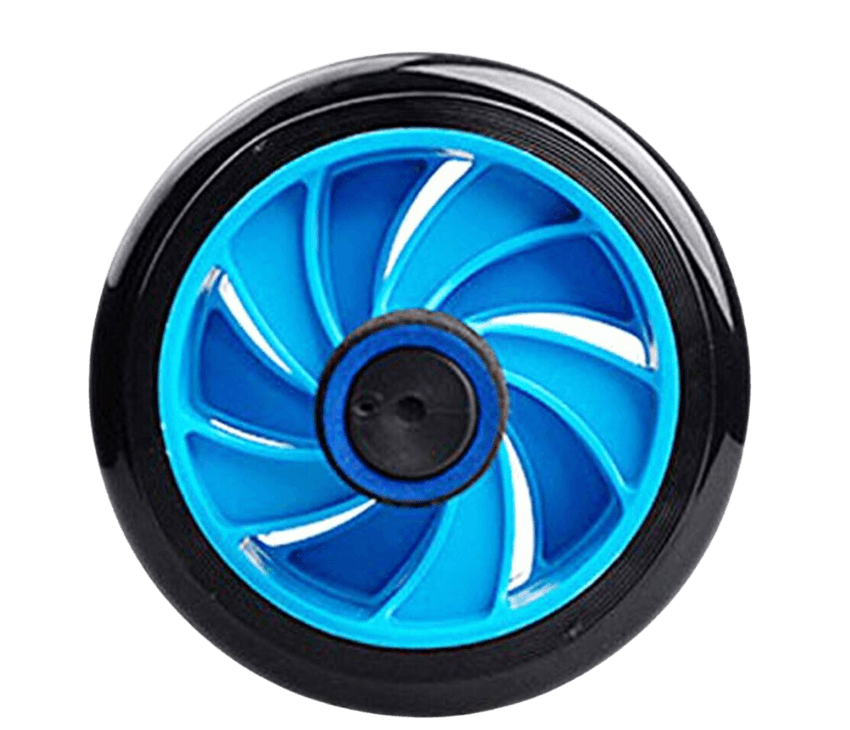 Ab Roller Wheel with Anti-Slip Mat - Twin-Wheel Set for Core & Abs Exercise (Blue) hover