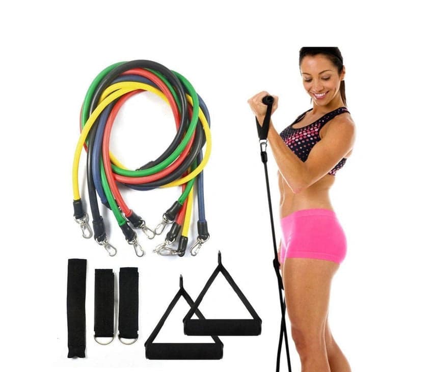 Resistance Band Set With Handles For Full body Workout - 11 PCS hover