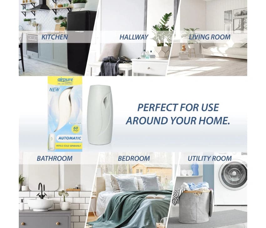 Airpure White Automatic Air Freshener Unit - Freshen Your Home hover