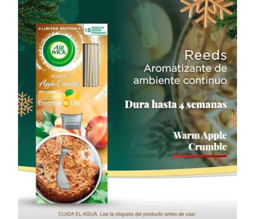 AirWick Warm Apple Crumble Reed Air Freshener - 33ml hover