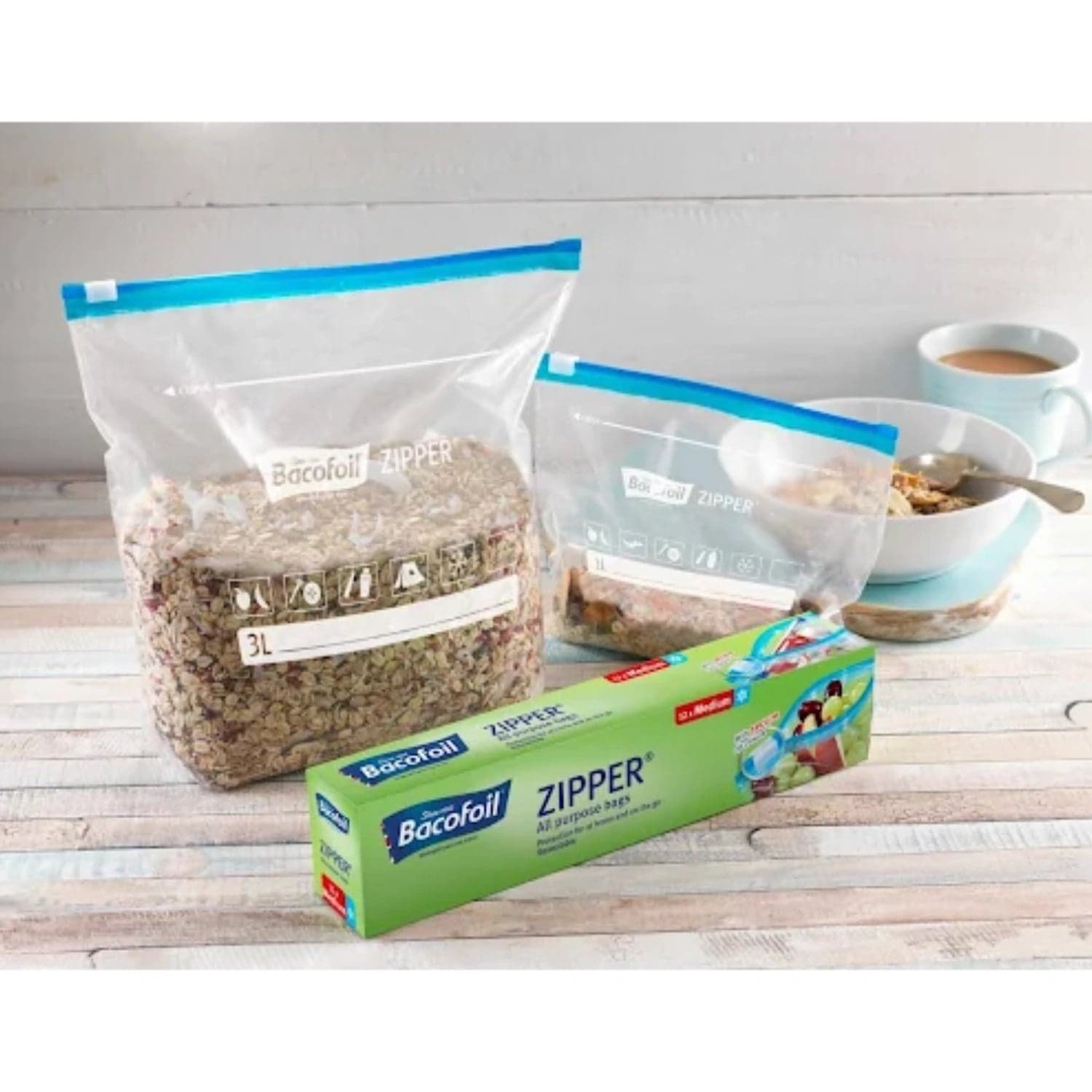 Bacofoil Zipper Bags 3L - All Purpose, 12 Pack hover