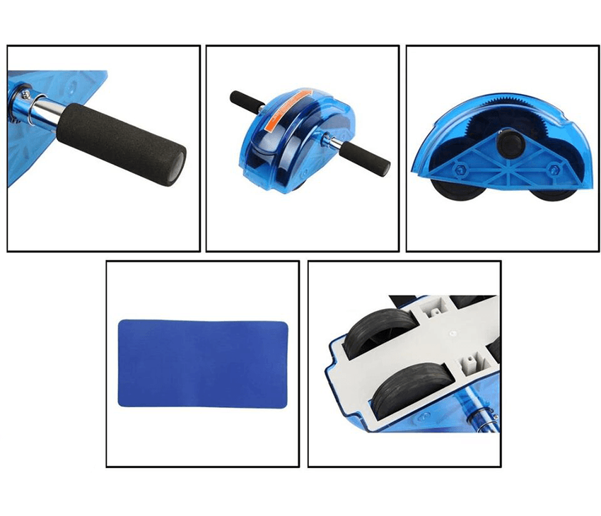 Slider Abs Roller Wheel With Comfort Foam Handles & Thick Knee Pad