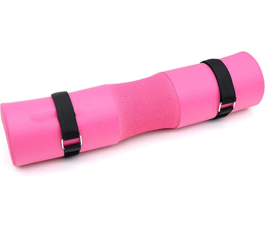 Barbell Pad for Neck & Shoulder Pressure Relief - Lower Back Support (Pink/Red/Black)