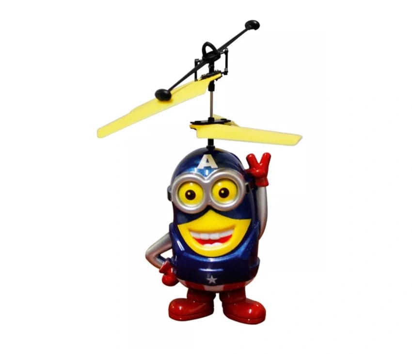 Despicable Me 3 Flying Toy Helicopter for Kids with Hand Induction hover
