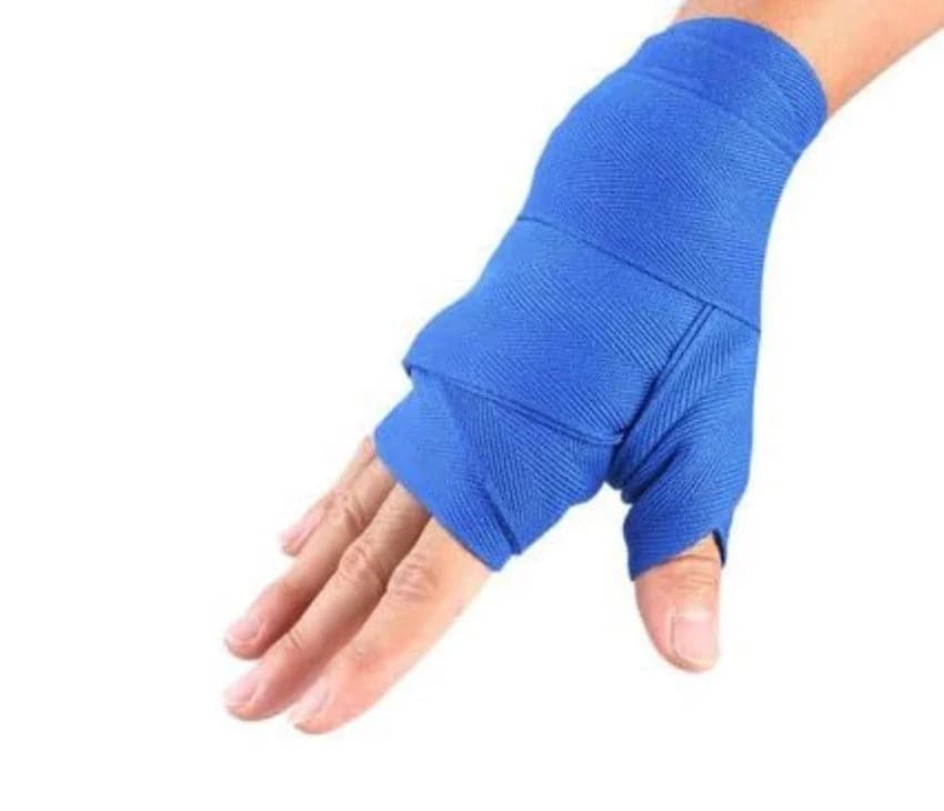 Boxing Hand Wraps - Wrist & Fist Bandages for MMA & Martial Arts (Blue, Black, Red)