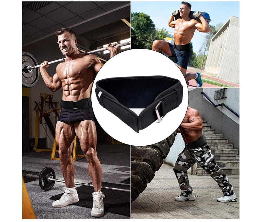 Fitness Neoprene weight lifting Gym belts Padded Back Support Straps Wraps hover