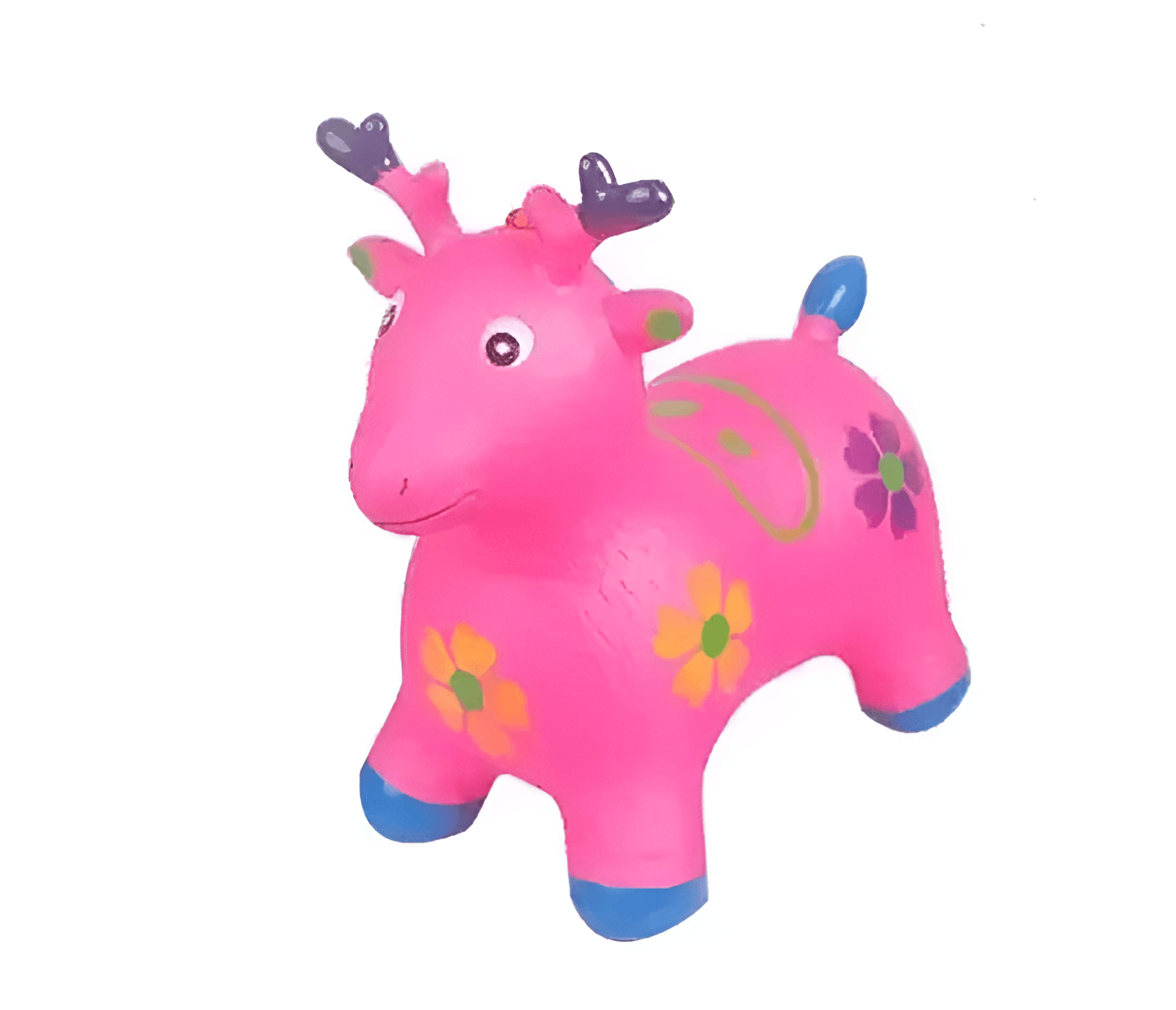 Deer Inflatable Animal Hopper for Toddlers - Bouncy Ride-on Toy for Girls & Boys