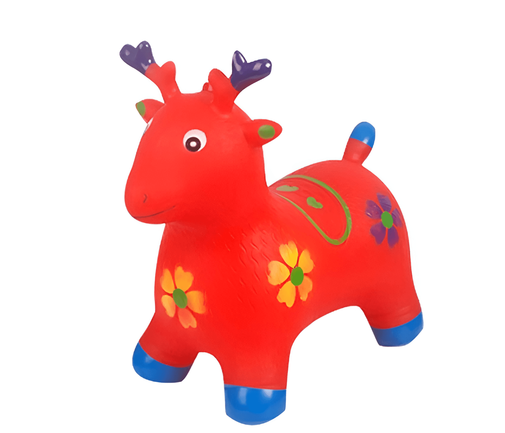 Deer Inflatable Animal Hopper for Toddlers - Bouncy Ride-on Toy for Girls & Boys