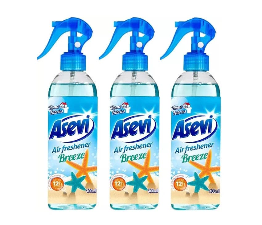 Asevi Air Freshener Spray Room and Fabric Freshener Breeze 400ml
