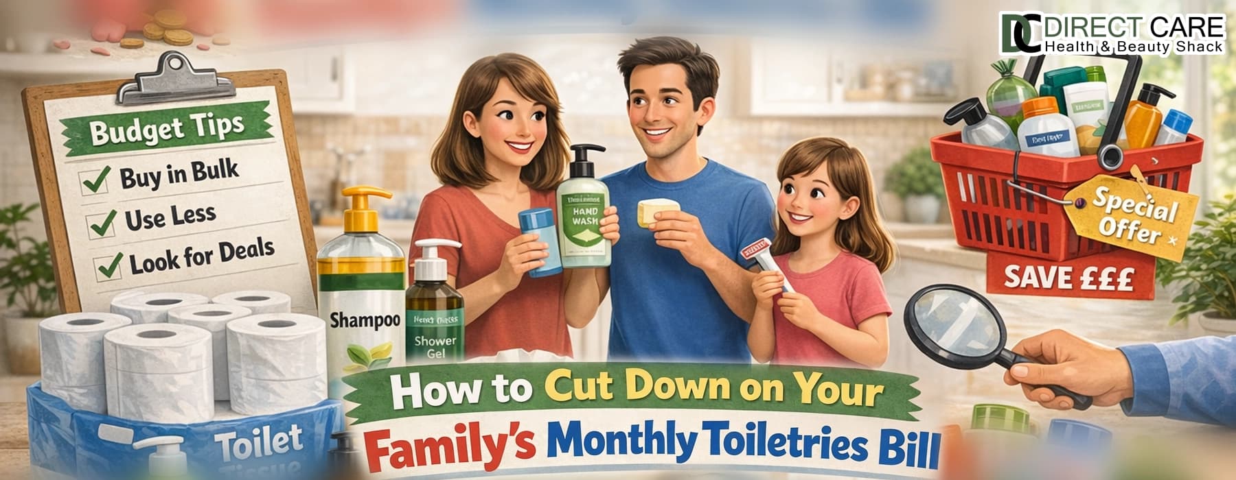 How to Cut Down on Your Family’s Monthly Toiletries Bill
